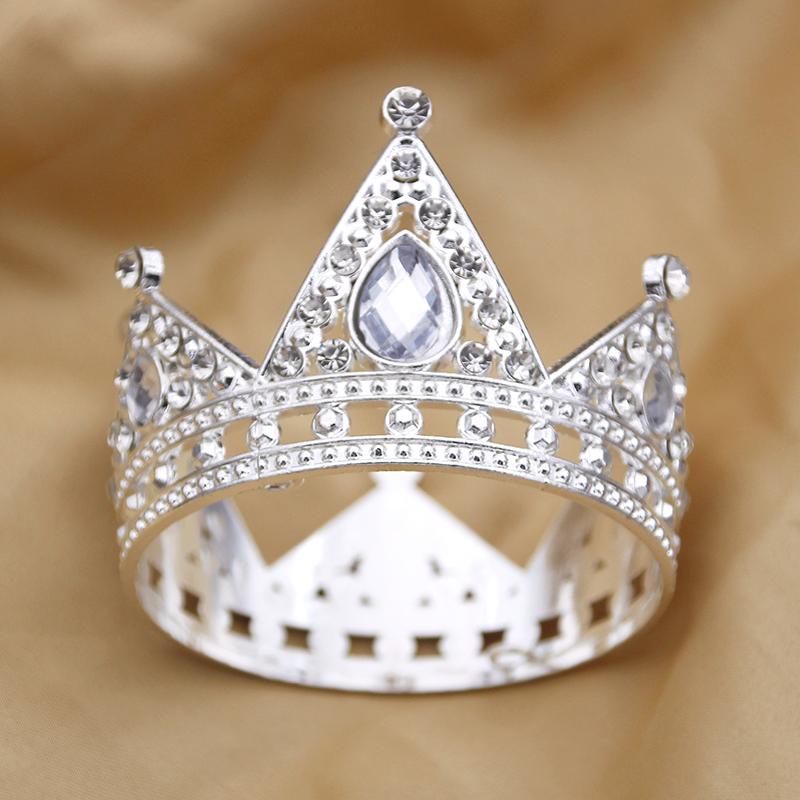 Vintage Small Tiaras Doll Diadem Girls Birthday Party Prom Wedding Head Jewelry Cake Crown Topper Decoration