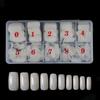 500 Nail Art Pieces/Box, French Manicure Tips, Full-Coverage And Half-Coverage False Nails, Natural White And Transparent