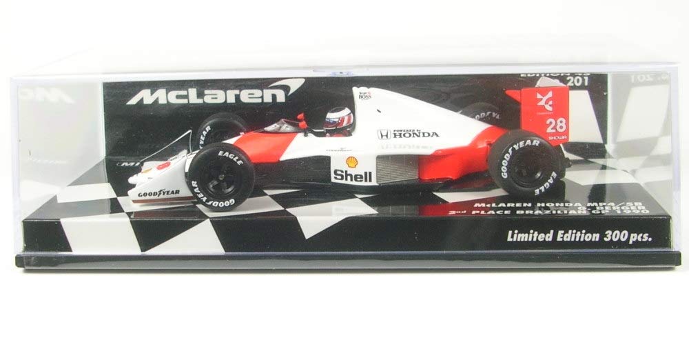 Minichamps Scale McLaren Honda 1990 Brazilian Grand Prix 2nd Place Berger 1/43 MP4/5B #28 G.
