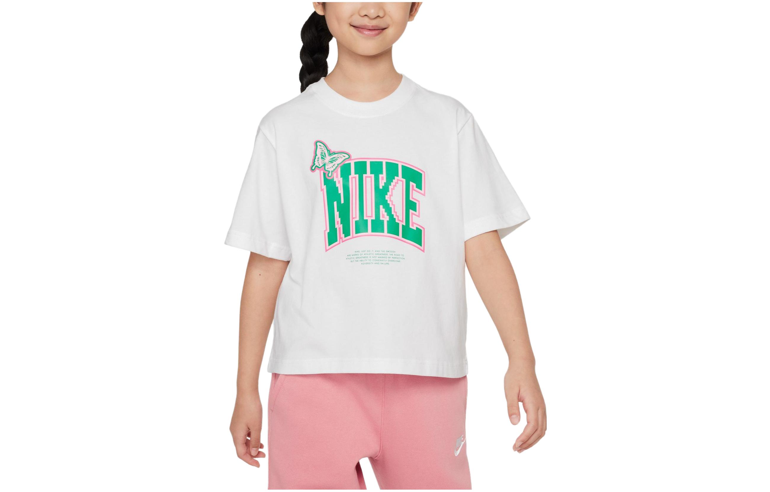

Nike Kids T Shirts Crew Neck Moderate FD5371-100 L