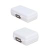 7-Day Portable Tablet Case Organizers Weekly Medication Storage Box Rectangle