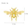 18K Vintage Legierung Biene Pin Brosche Persönlichkeit übertrieben Pin Insekten Brosche