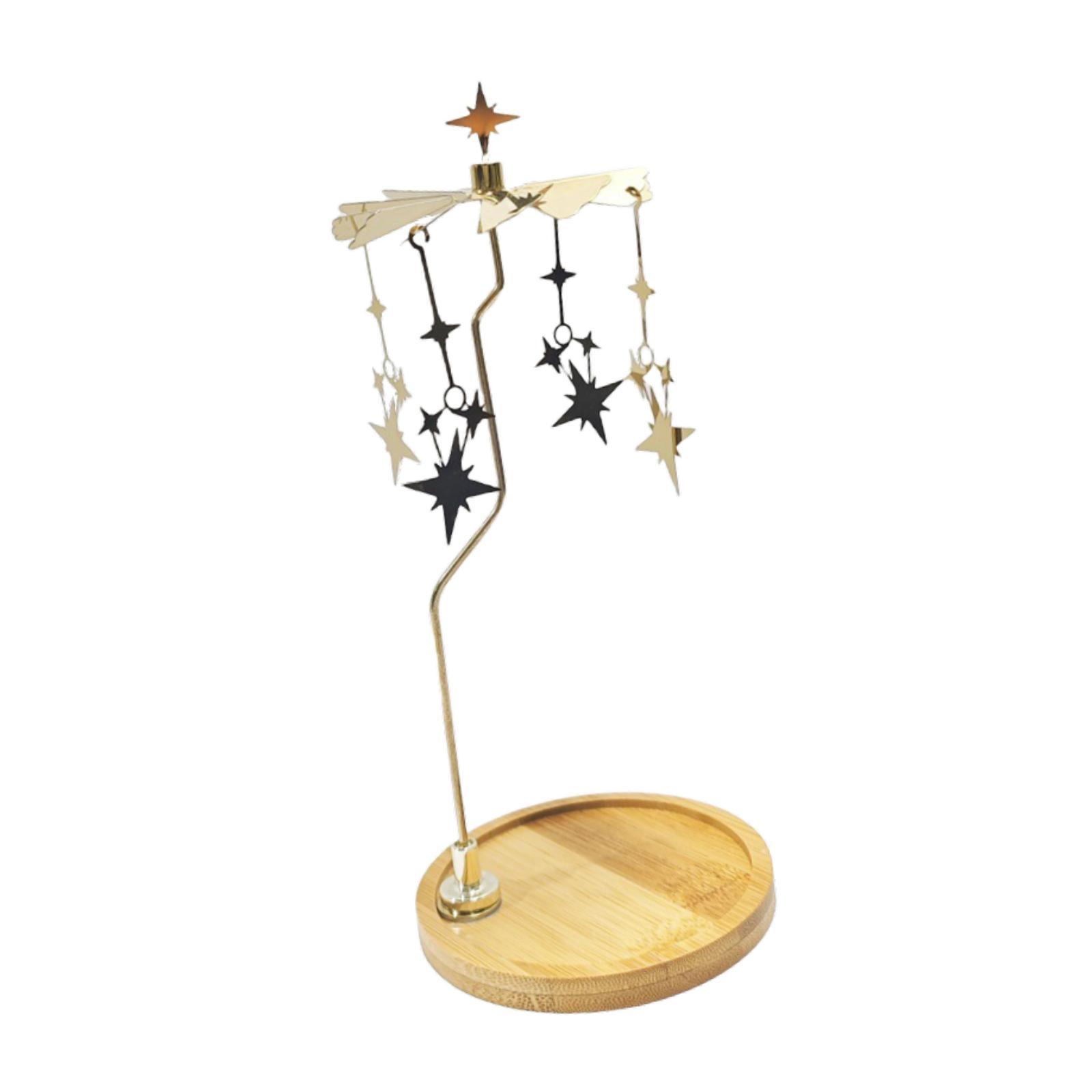 

Rotary Candle Holder Ornament Gift Home Decor Table Centerpiece Spinning зірка
