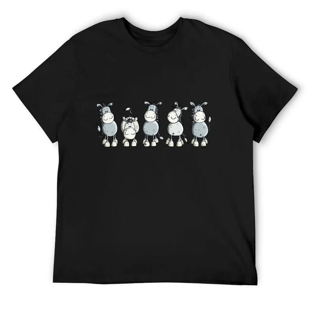 Funny Donkeys - Comic - Cartoon - Mule Gift T-Shirt cute tops Funny t-shirts anime summer 2025 plain t shirts men