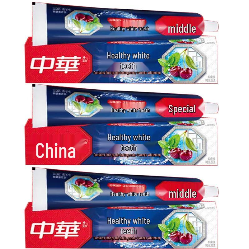 

Zhonghua Healthy White Baking Soda Toothpaste, Fruit Flavor, 9-Pack