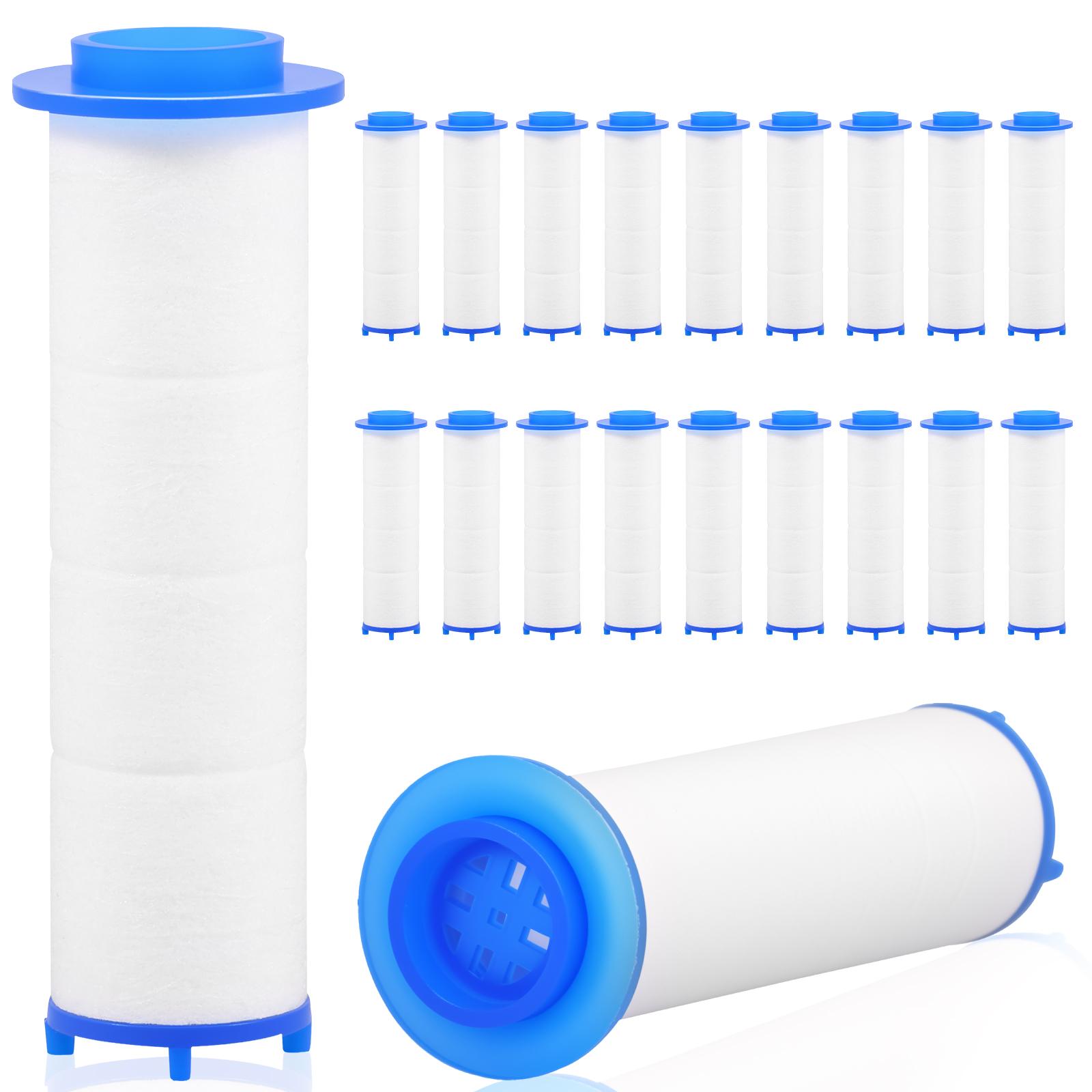 

20Pcs Shower Head Filter Replacement PP Cotton Filter Water Purification Bathroom Accessories for Most Showerhead Water Cleaning