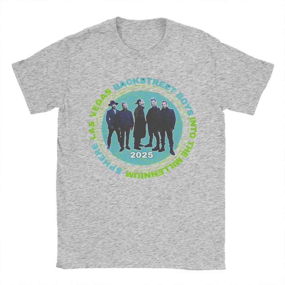 Men Women TShirts Backstreet Boys Las Vegas Tour Novelty Cotton Tees Short Sleeve 2026 Concert T Shirts Clothes Graphic Printed