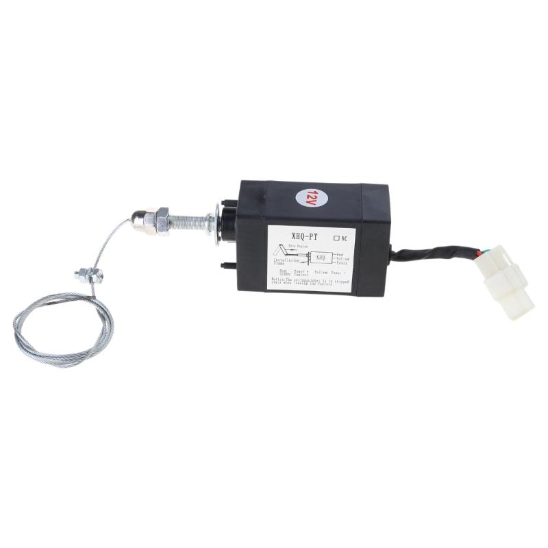 Heavy Duty 12V/24V Electric Solenoid Valves Suitable for Generator Diesels Engine, Stable Performances Fuel Stop Control