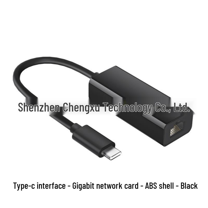 Type-C/USB to RJ45 Ethernet Adapter, Driver-Free, 100Mbps for Mobile, Computer, TV
