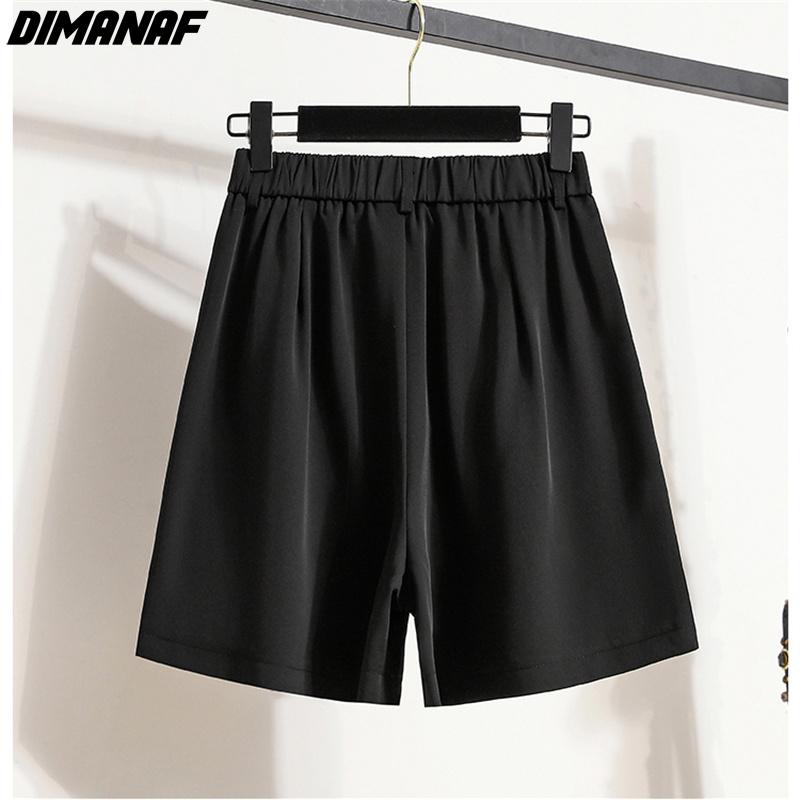 Dimanaf 2022 Summer Shorts Pants High Waist Women Basic Pants Loose Korea Casual Female Casual Trousers Pants 5XL