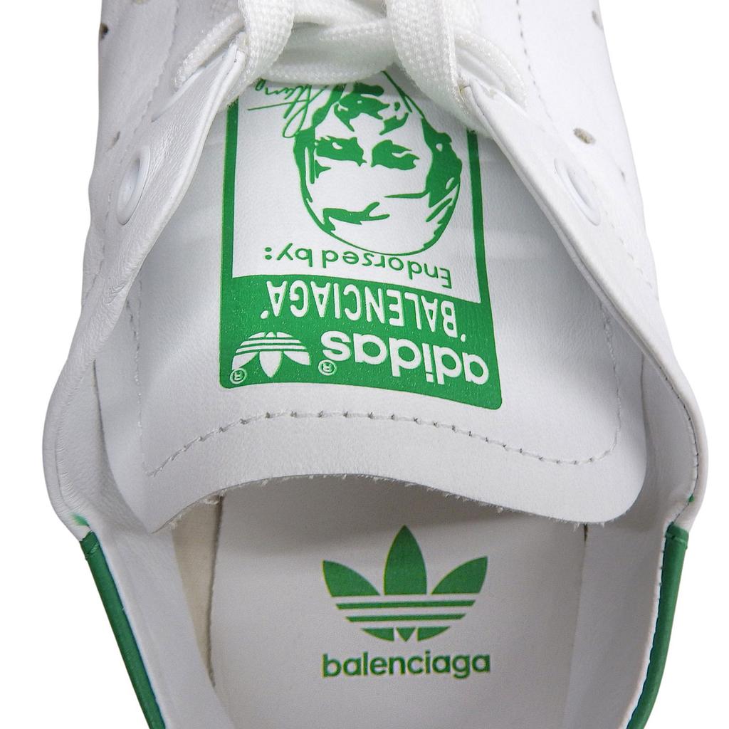 Bezvadné BALENCIAGA×adidas Nízké tenisky Stan Smith kůže Dámské 24.5 721836 Použité