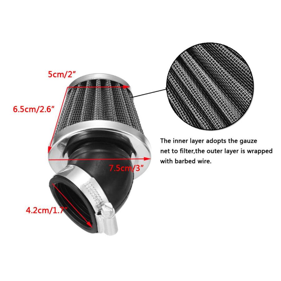 4 Pcs New Universal ATV 42mm Mushroom Head Air Filter For 50cc 110cc 125cc 140cc