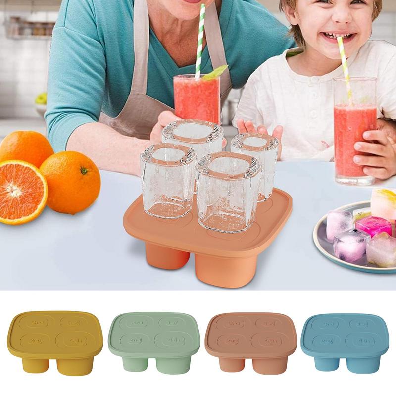 Whiskey Ice Cubes Mold Ice Block Mold High Capacity Ice Cube Tray Silicone Ice Molds Big Ice Cube Molds For Cocktail Whiskey