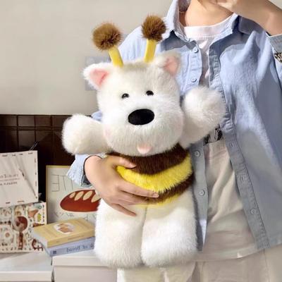 Run Run West Highland Cão Abelha Boneco Brinquedo de Pelúcia Criativo Filhote Fofo Cure Presente