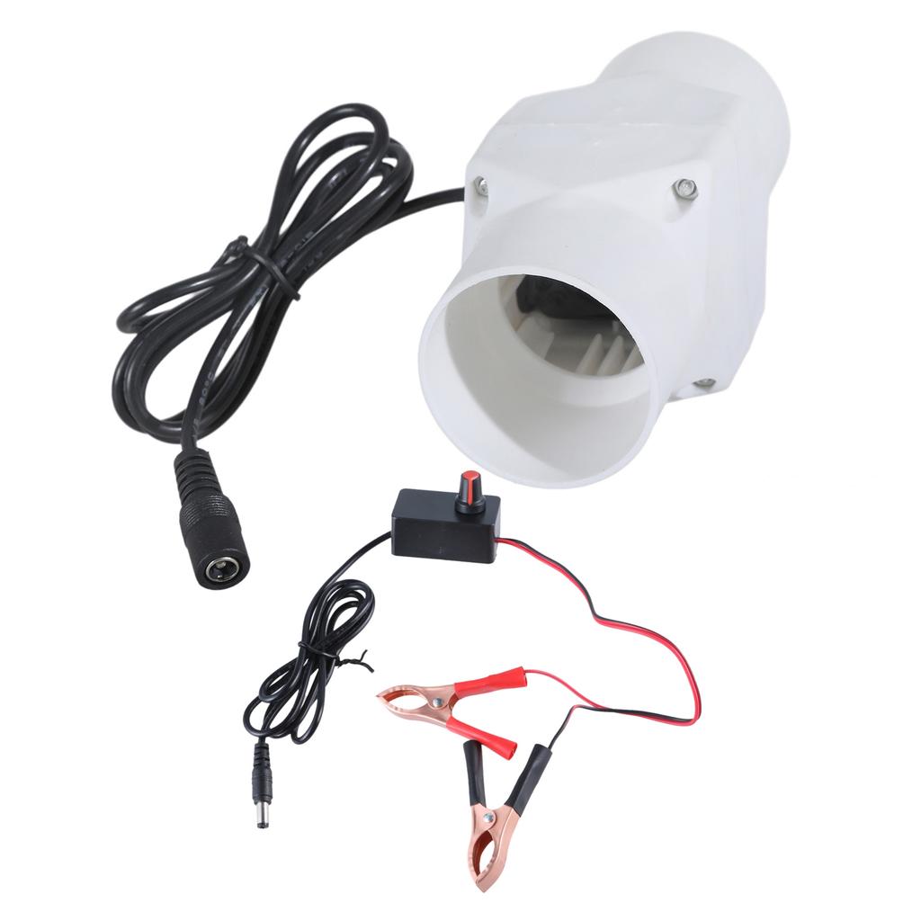Inline-Luftgebläse 12V Lüftungsgebläse Luftauslass Inline Marine Bilge Starker Motorlüfter Bilgenluftgebläse