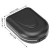 Hearing Aid Case Waterproof Portable Drop Resistance Hearing Aid Storage Box Black
