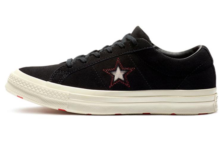 Converse One Star Низкие Кеды Холщовые Унисекс Черные 163193c 35