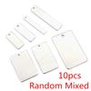 10pc/lot  No Fade Charms 316 Stainless Steel rectangle Charms for necklace pendant charms diy jewelry making