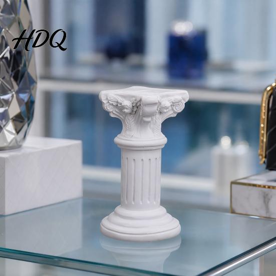 Retro Art Desktop Decor Roman Column Ornaments Resin Greek Architectural Sculptures Classic