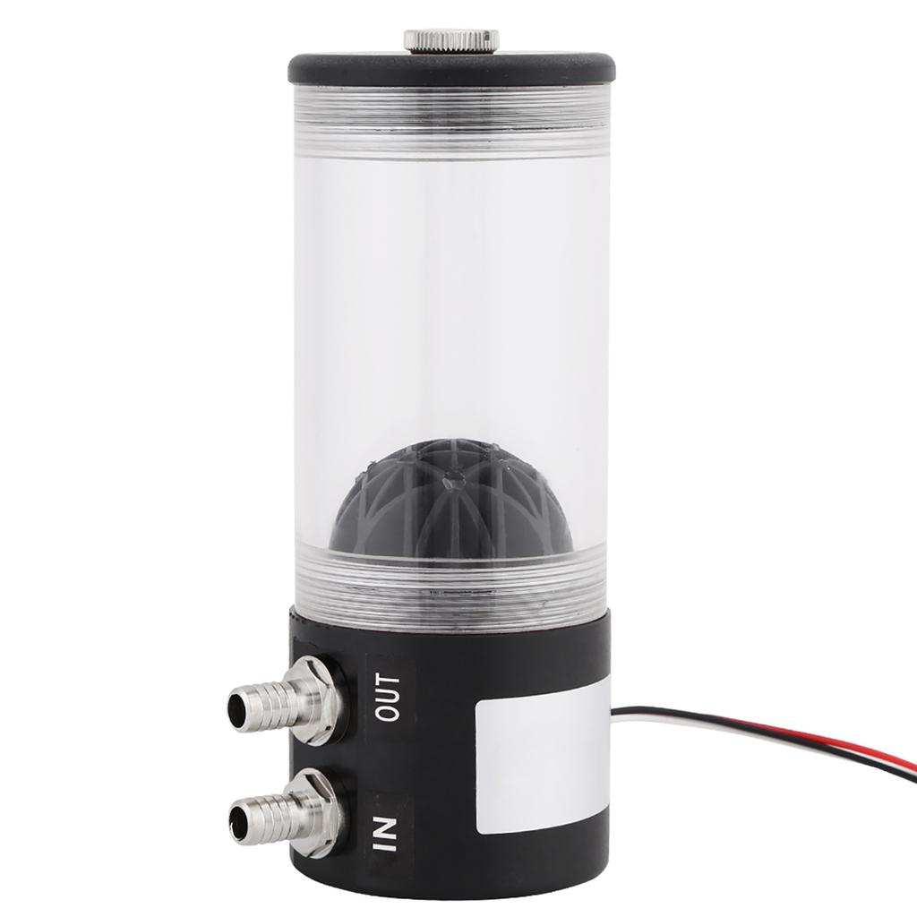 Details About 500L/H 10W DC 12V CPU CO2 Cooling Water Cooler Pump Tank Heat Exchanger Mute