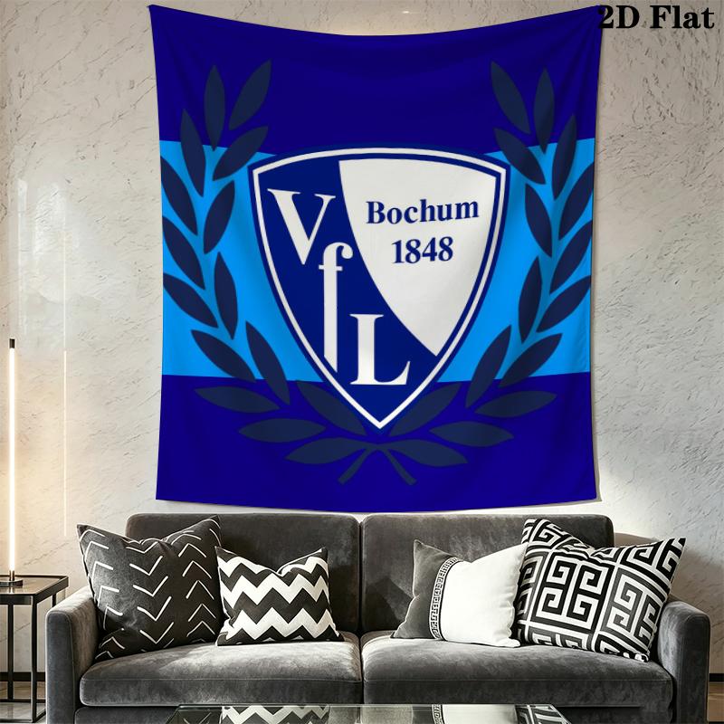 VfL Bochum 1848 Wandteppich Ästhetischer Wandbehang Bedruckter Stoffdecke Dekorative Wandteppiche für Schlafzimmer Wohnzimmer Heimdekoration