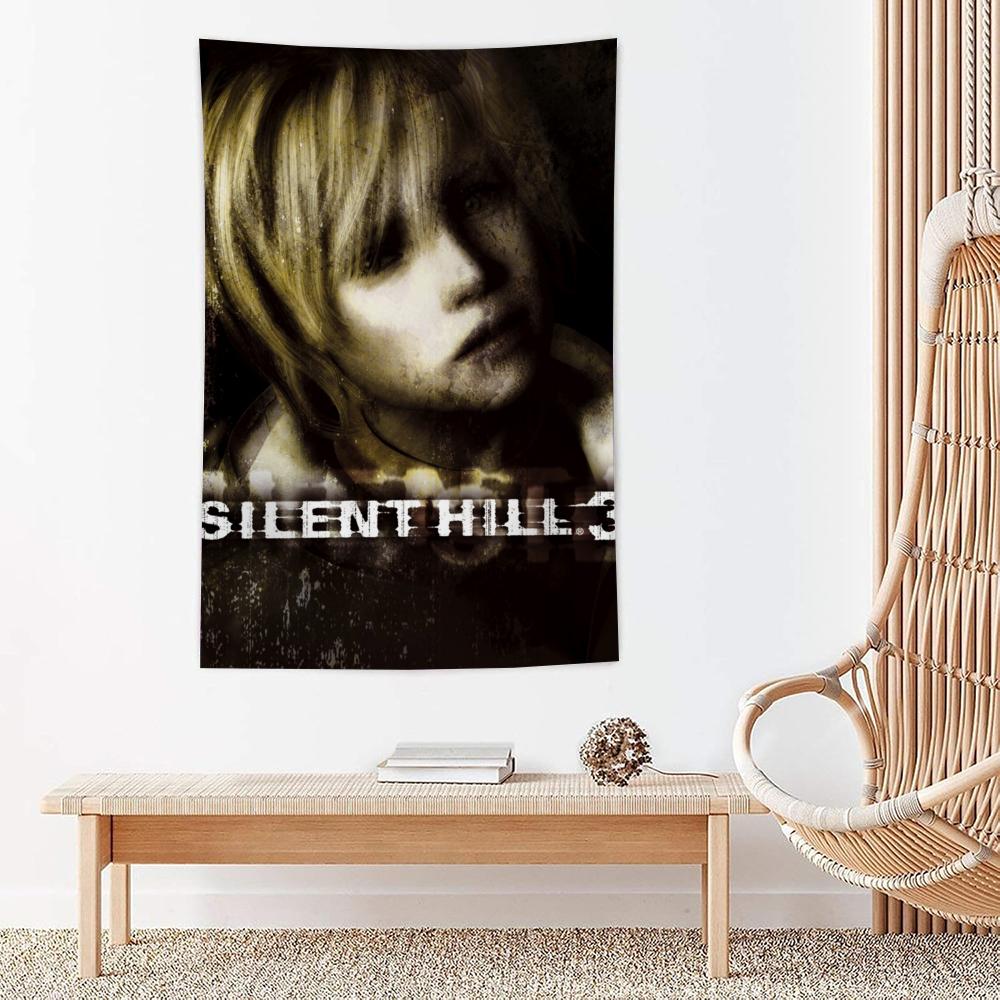 Game SSilent Hill Tapestry Microfiber Wall Hanging For Bedroom Living Room Decor Outdoor Festival Garden Bar Background