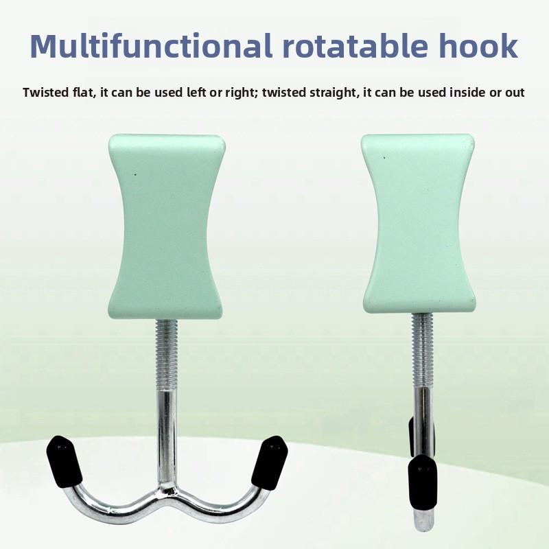 1PCS Multifunctional Double Hook School Bag Hook Desktop Detachable Mobile Bag Hanging Device Desk Side Bag Hook Punch-free Strong Bag Hook