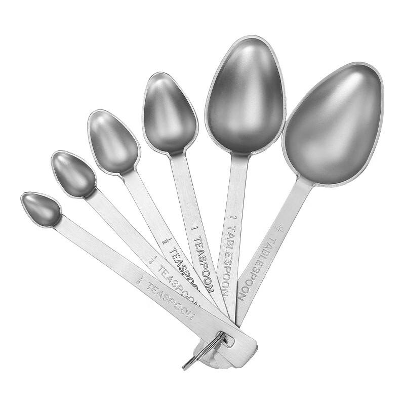 MDNG Stainless Steel 12-Piece Measuring Spoon Set (Rectangular & Oval)