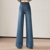 Women's Washed Wide-Leg High-Waist Jeans