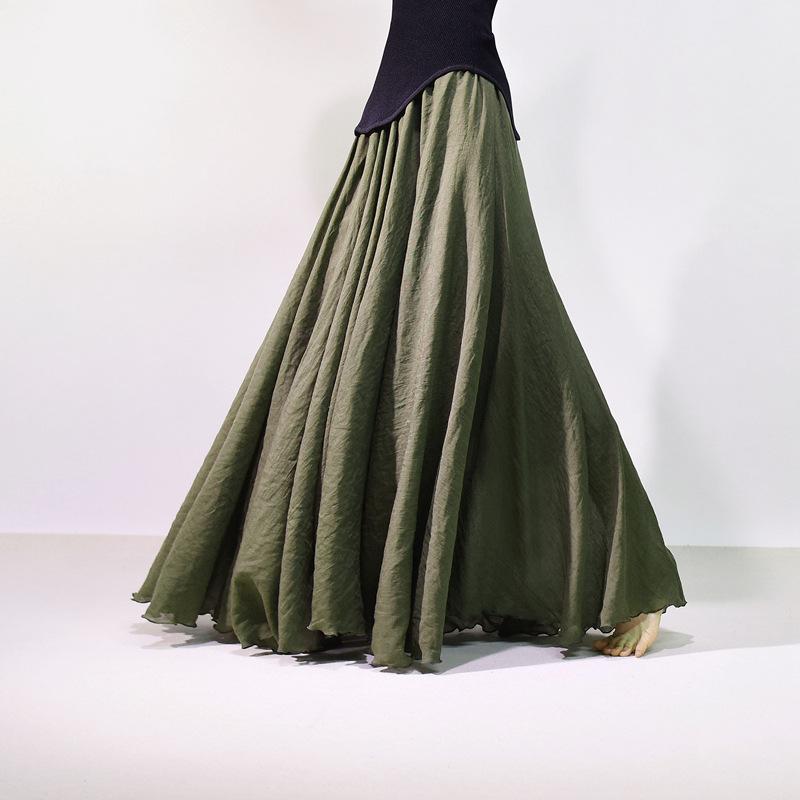 

Юбка большого размера со свободной талией и юбка А-силуэта M