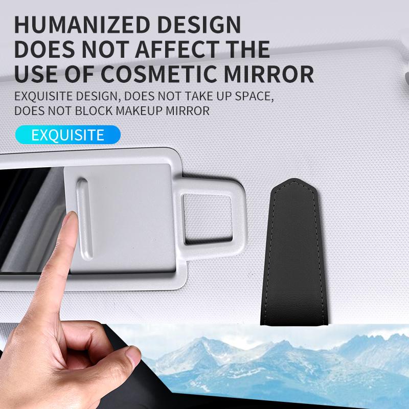 Car Magnetic Clip Sunglasses Glasses Holder Sun Visor Glasses Holder Card Ticket Holder Stable Storage Clips Eyeglasses Hanger