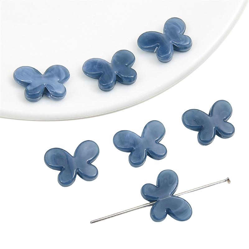 

20 шт./пакет 17x13 мм акриловые полупрозрачные градиентные цвета бусины в форме бабочки DIY браслет ожерелье серьги ювелирные аксессуары