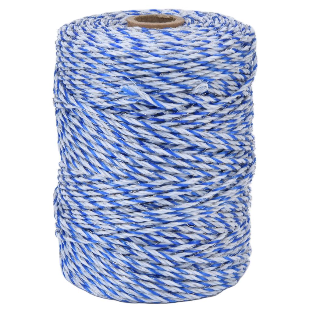3mm 200 Meters Electric Fence Polywire Portable Electric Fence Rope Conductive Rope for Livestock