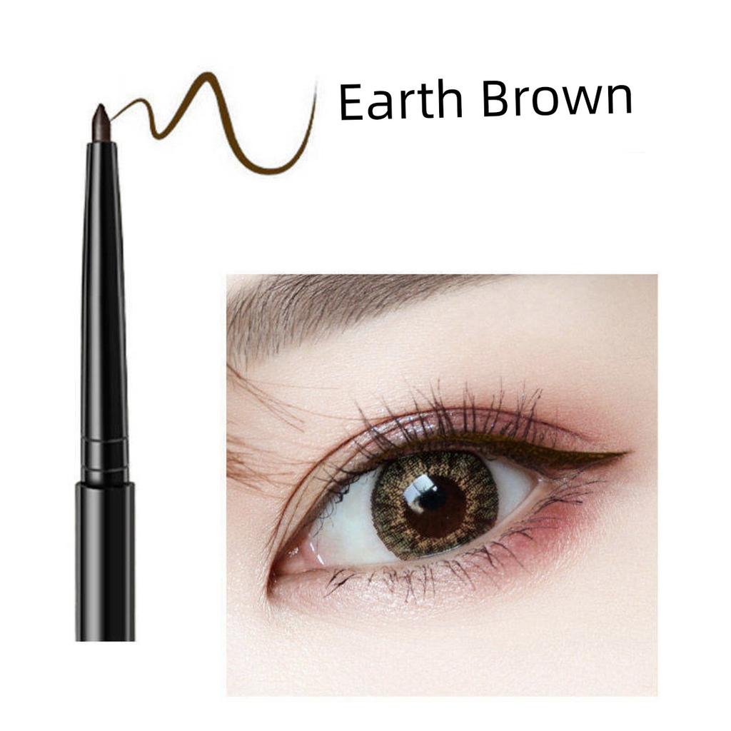 Xiaohongshu Pseudo Plain Face Eyeliner Waterproof Not Smudge Brown Inner Eyeliner Pencil Student Novice Hard Head