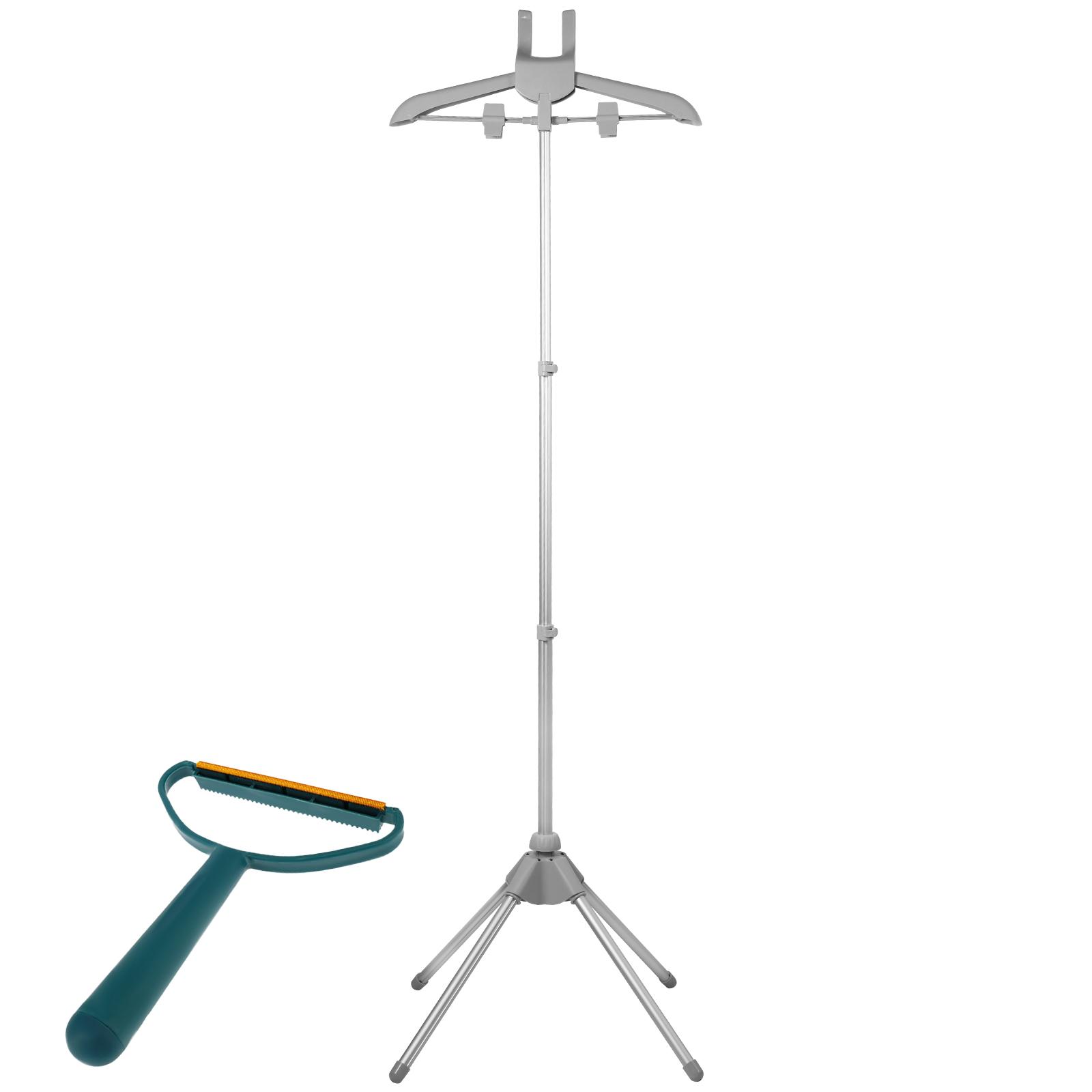 Steamer Stand Telescopic Garment Steamer Rack Foldable Steamer Hanger Stand Height Adjustable Garment Hanger for Steaming Clothe