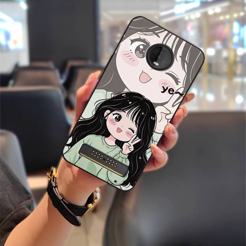 Cartoon Stoßfestes Handyhülle Für MOTO Z4 Play Graffiti Modedesign Wasserdicht Schmutzabweisend Anti-Knock TPU Langlebig