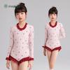 Zhimu UPF50+ Girls' Fake Two-Piece Sun Protection Swimsuit