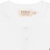 Polo Ralph Lauren SS22 Tricou cu Mânecă Scurtă cu Butoniere și Logo Brodat Bărbați Topuri Alb 710790058-002