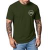Men's Short Sleeve T Shirt Casual Crewneck Top with 1776 Letter Print and Vertical Stripe Graphic for Everyday Wear 250 Years Edition