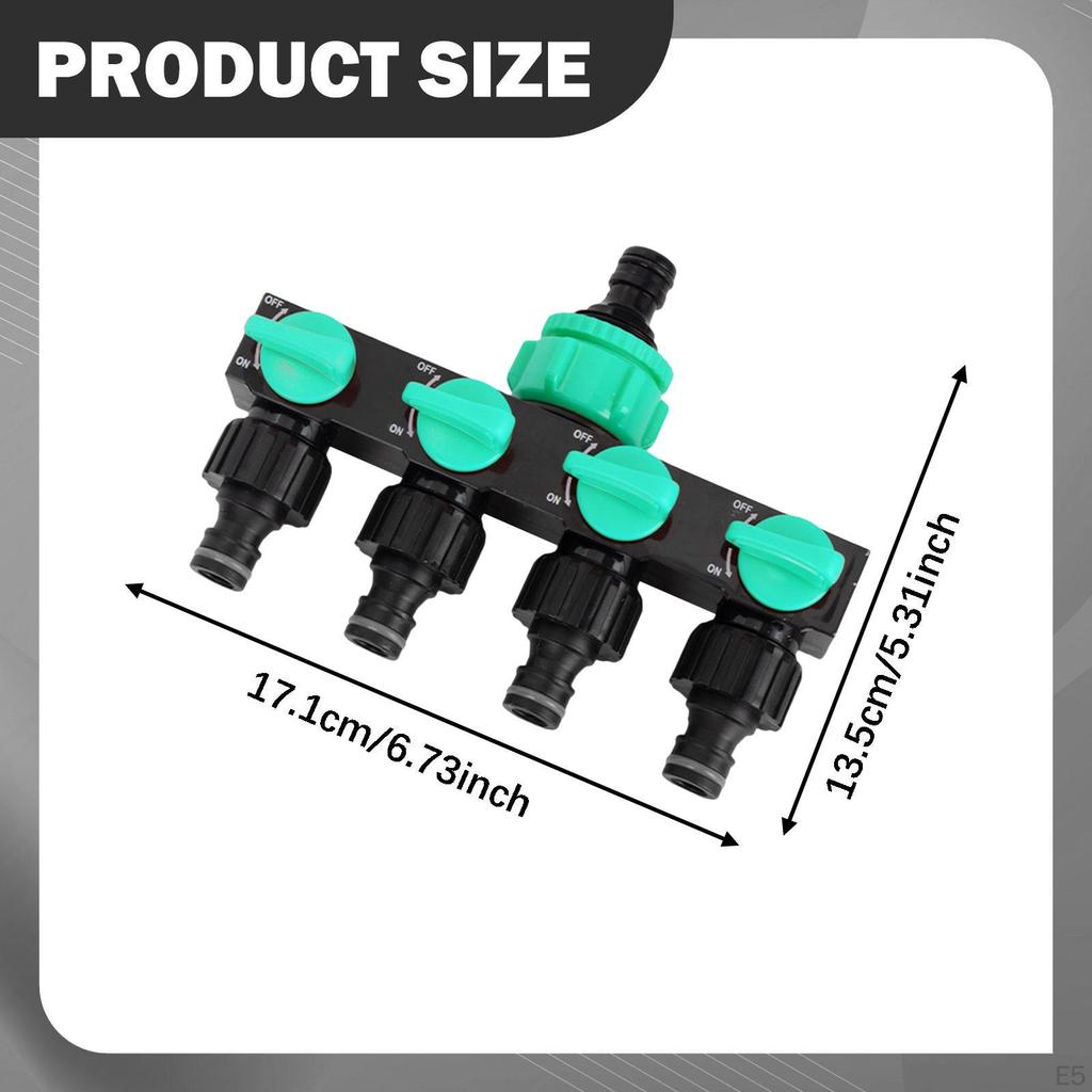 Garden Hose Distributor with Portable Switch And Agricultural Adapter