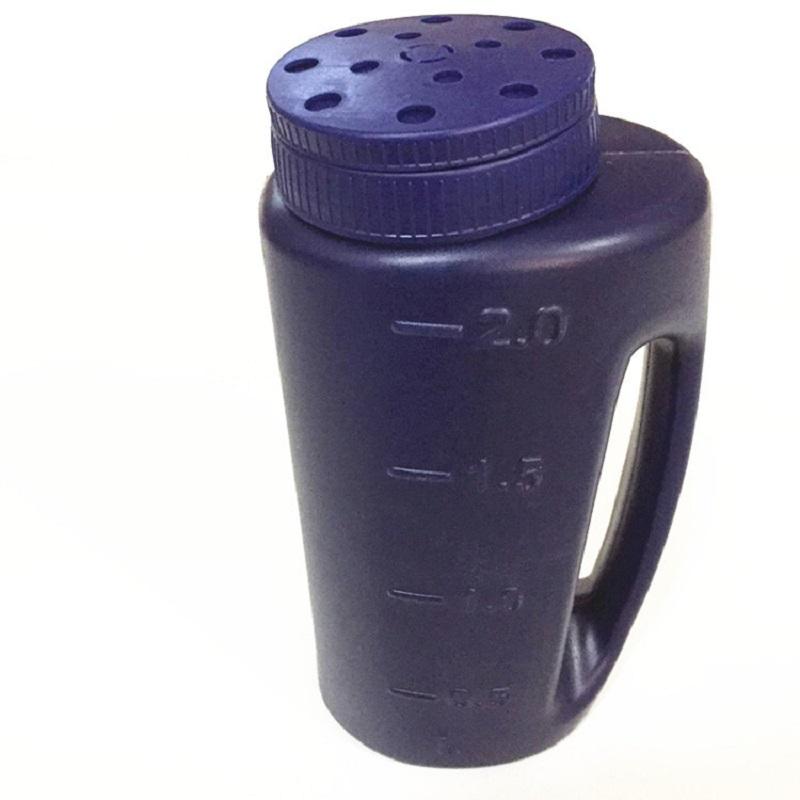 2L Hand Held Spreader Adjustable Hole Size For Seed Fertilizer Salt Gardening Tool Watering Can Seeding Tool Portable Fertilizer
