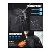 [KEFITEVD] Mountain Parka Men's Windproof Cold Protection Boa Lining Windbreaker Water Repellent Mountain Climbing Jacket Outdoor Camping Fishing Ski
