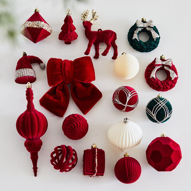 New Christmas Decoration Plush Ball Wine Cone-shaped Hanging Piece for Christmas Tree Decoration To Enhance Festive Atmosphere Hanging Ornament
