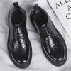 Fashion Spring Business Casual Shoes Leather Shoes Thick Soled Formal Shoes Fashion Brogue Shoes Elegant Leisure Walk Oxford Male Shoes