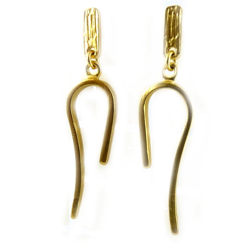 

Dolce Vita [F9498] - Золотые дизайнерские серьги Antica