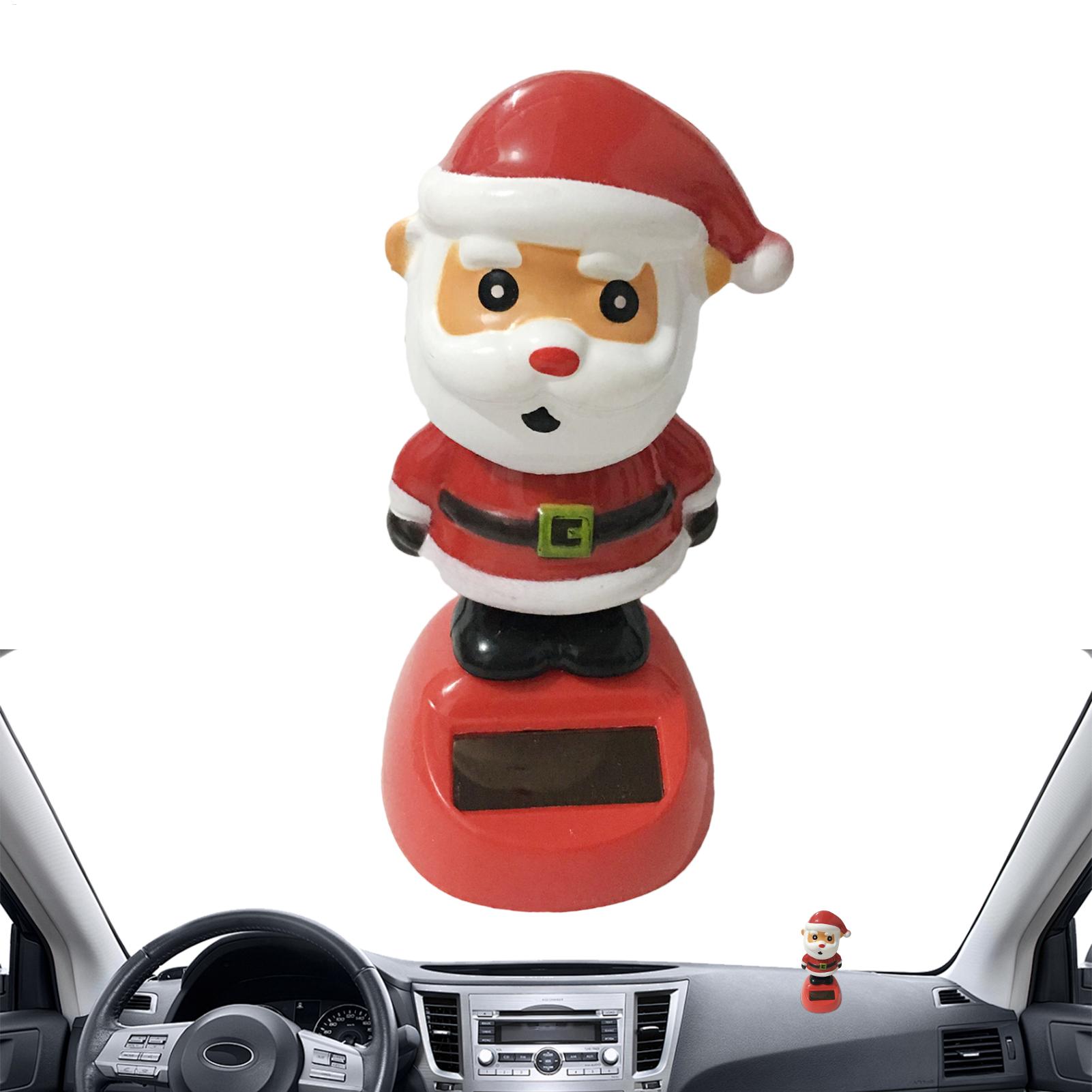 Dashboard Decor Funny Christmas Solar Powered Toys Dancing Santa Claus Car Decor For Home Office Party Shelf Indoor Desktop China Mainland