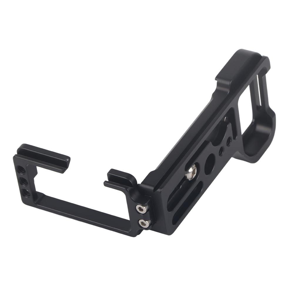 Quick Release L Bracket Plate Metal Vertical Bracket Grip for A74 A7R4 A7M4 Camera Le noir