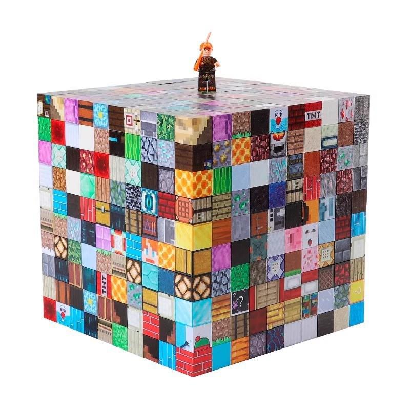 Magnetic World Cube Building Blocks: Educational DIY Model & Construction Toy