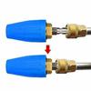 1/4" High Pressure Washer Rotating Turbo Nozzle 4.0 Gpm 4000psi Quick For Cleaning Asphalt Concrete