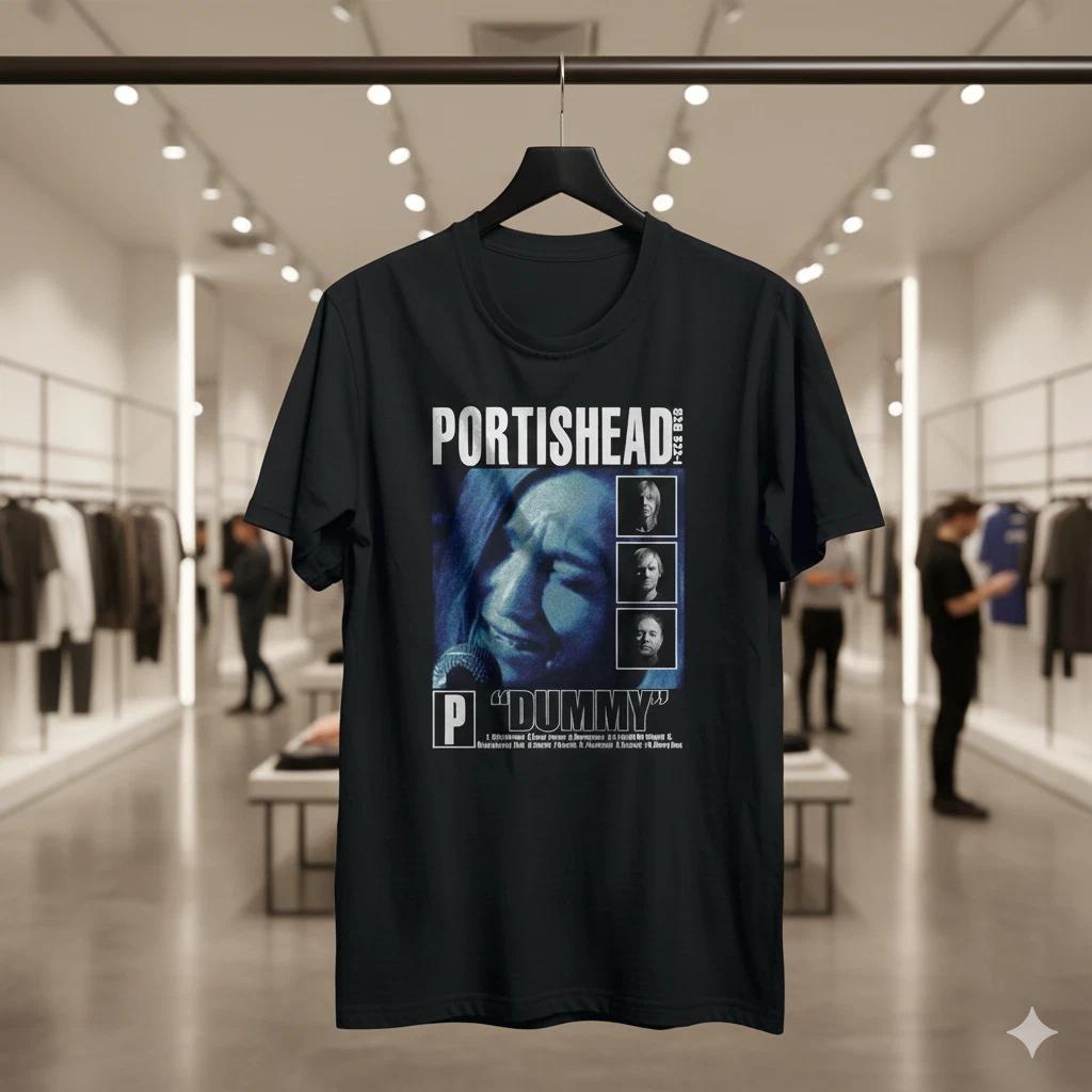 

Portishead Dummy Album T-Shirt Trip Hop Vintage Band Tee - T320 S